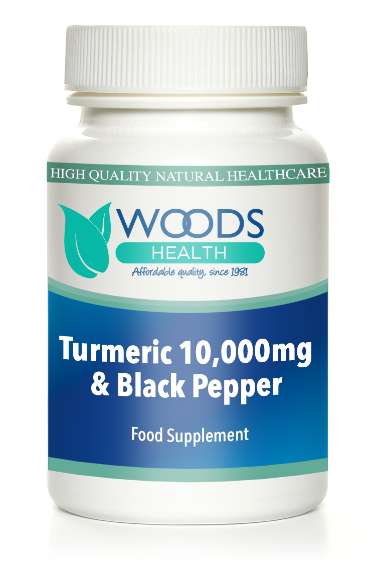 Turmeric 10,000mg & Black Pepper Woods Health Supplements And Vitamins